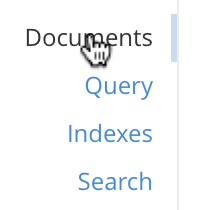 The Documents tab in the left-hand navigation bar