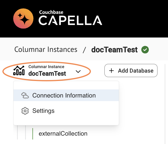 Using the cluster name as a menu