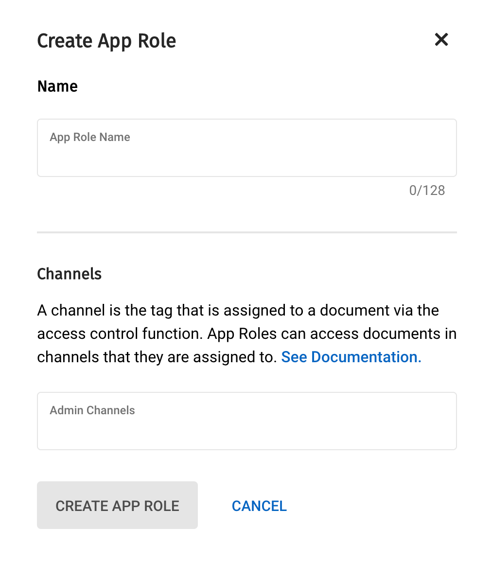 creating the app role
