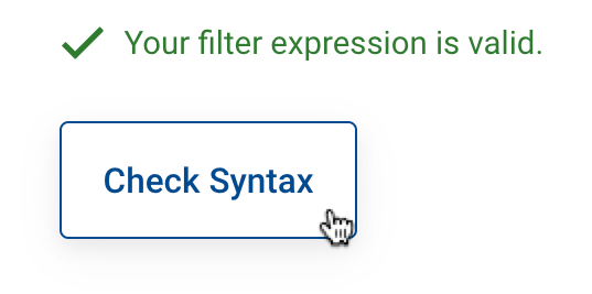 XDCR Check Filter Syntax.