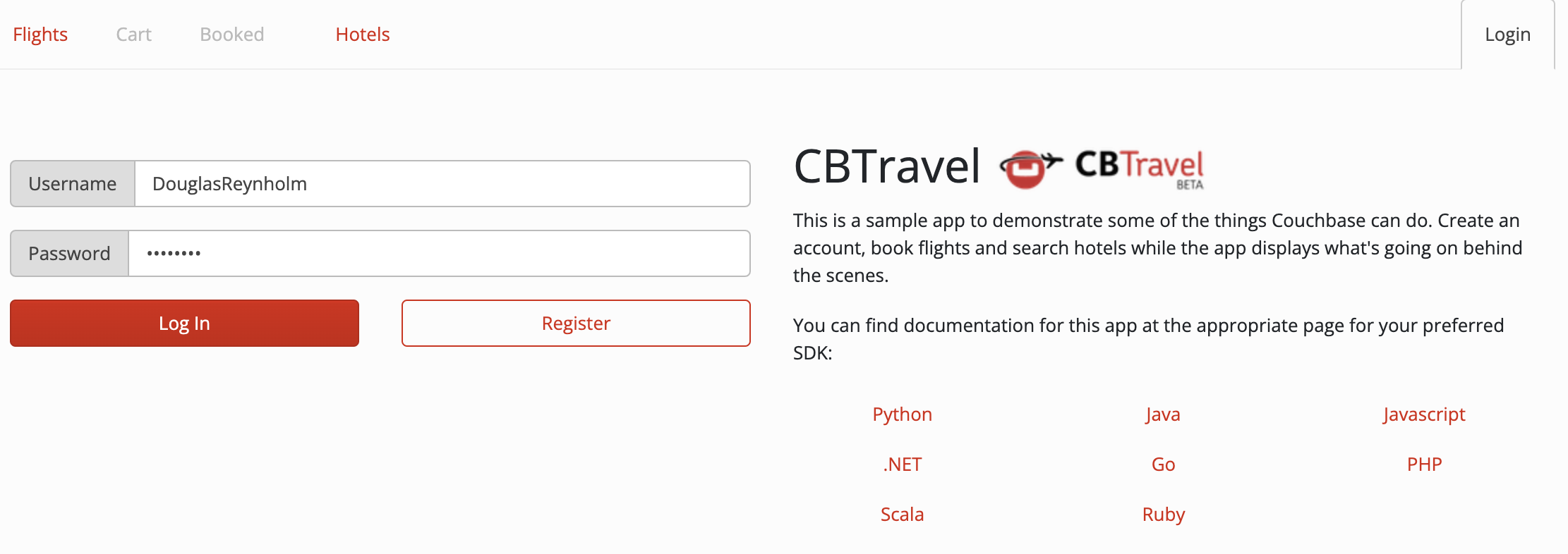 Spring data sale couchbase example