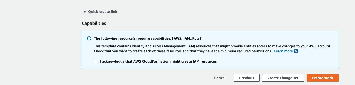 aws marketplace couchbase ee create stack review options ack