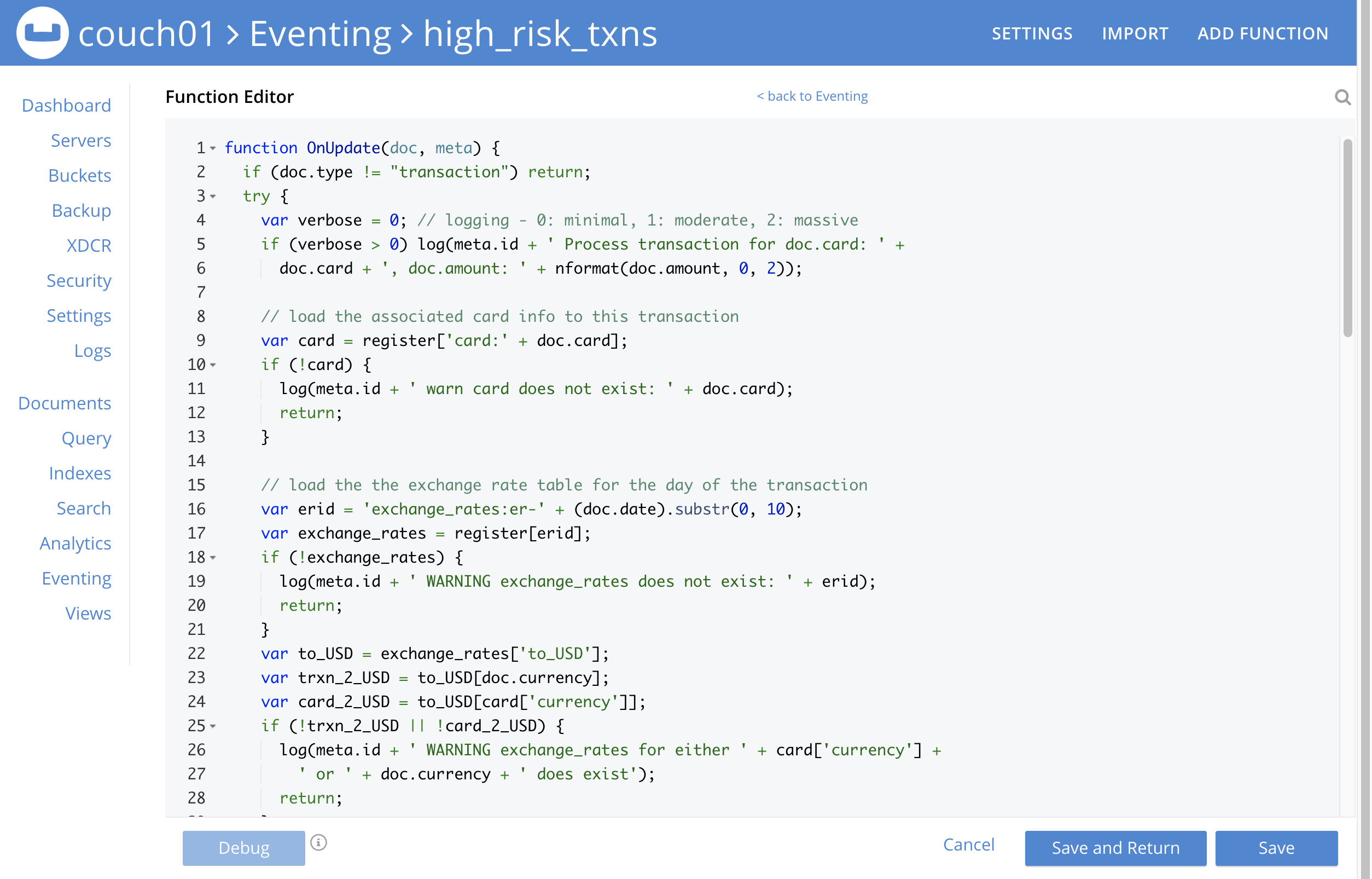 high risk txns 03 code