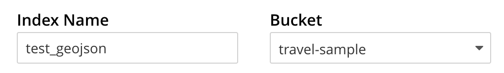 fts index name and bucket geojson