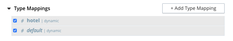 fts type mappings ui addition both checked