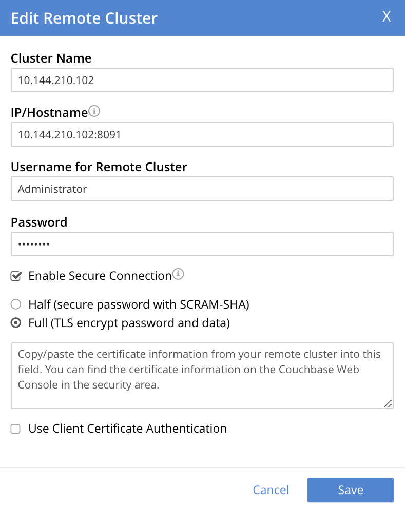 xdcr edit remote cluster full expanded initial