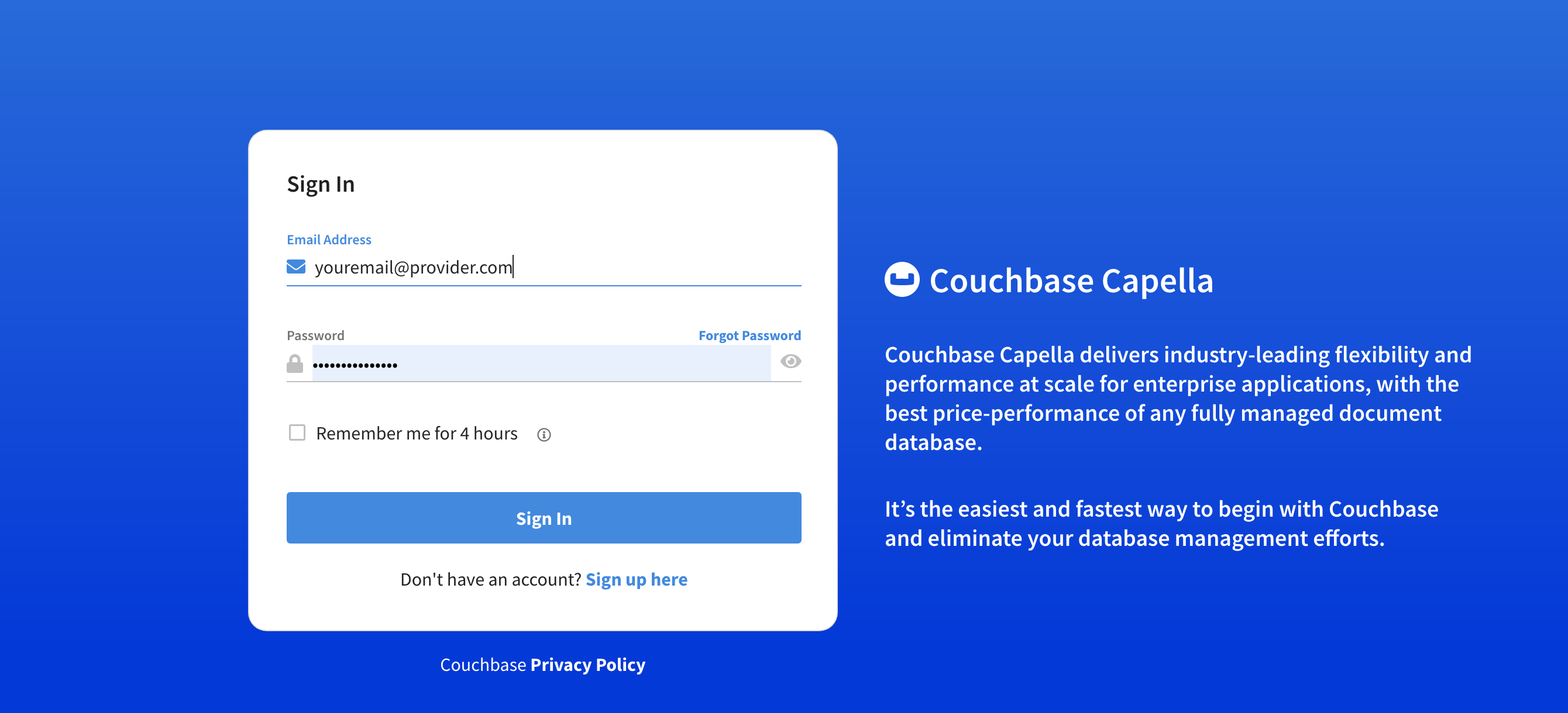 Connecting to Couchbase Couchbase Docs