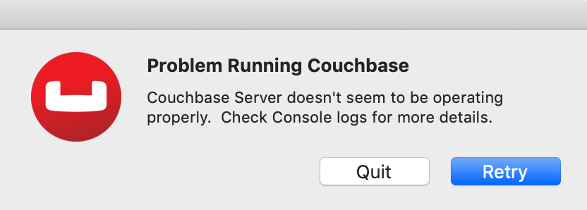 Problem Running Couchbase