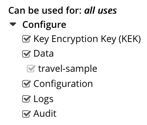 add encryption key uses