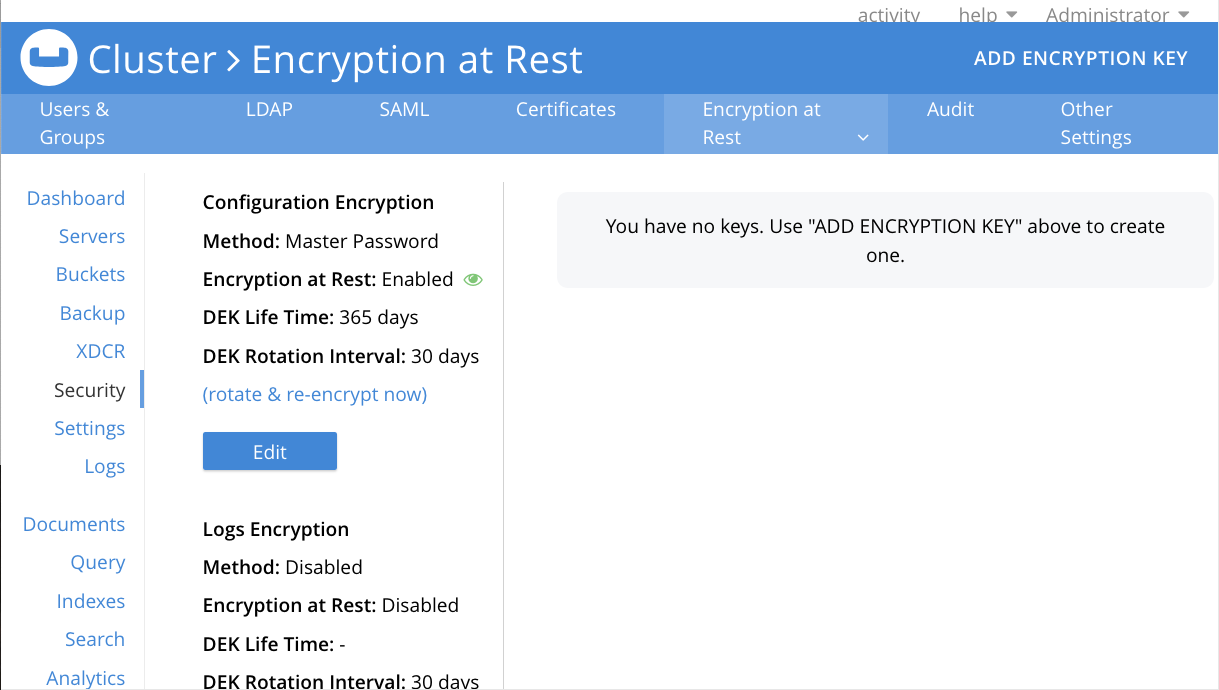 encryption at rest page