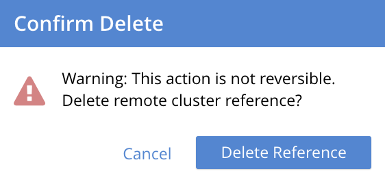 xdcr confirm delete reference