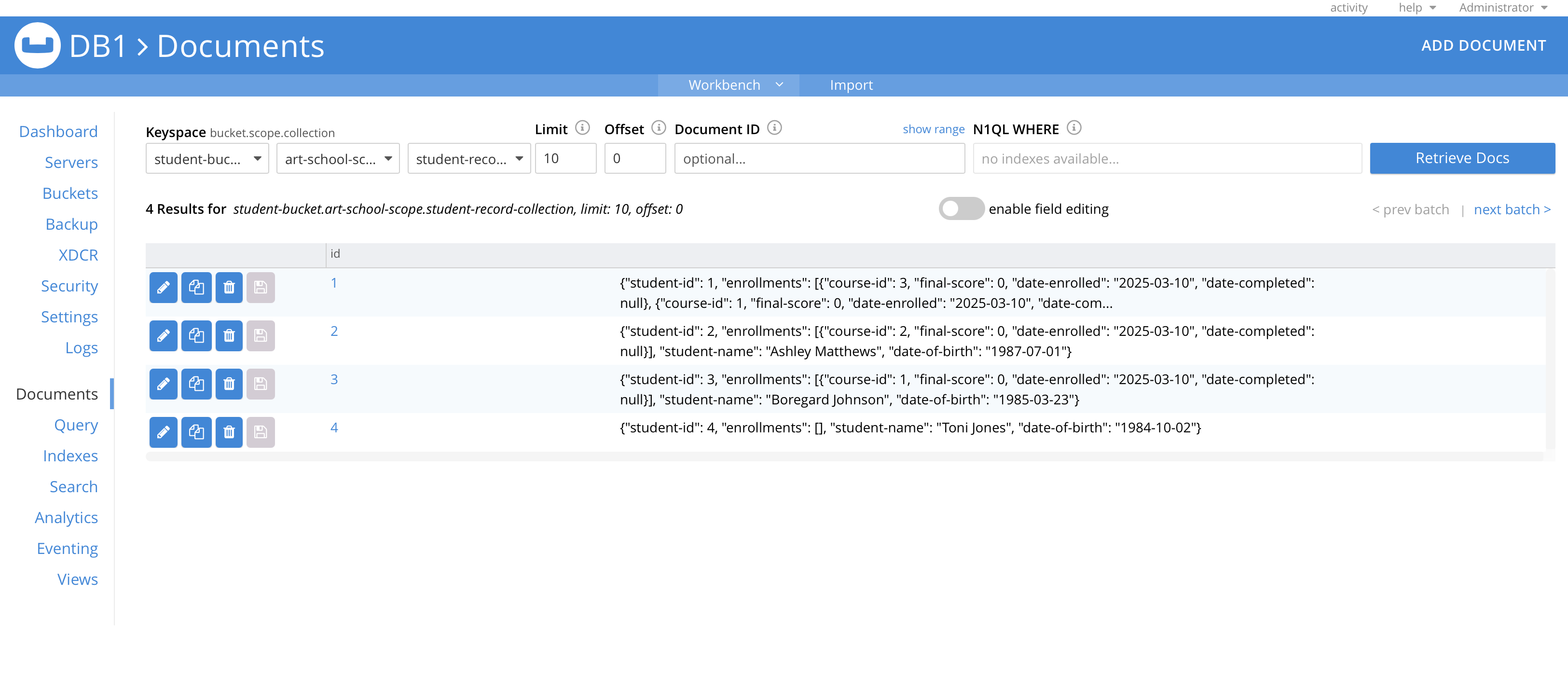 cbimported data