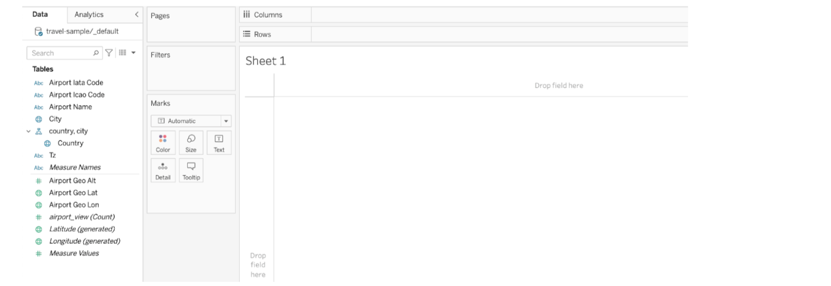 Analytic Views Columns