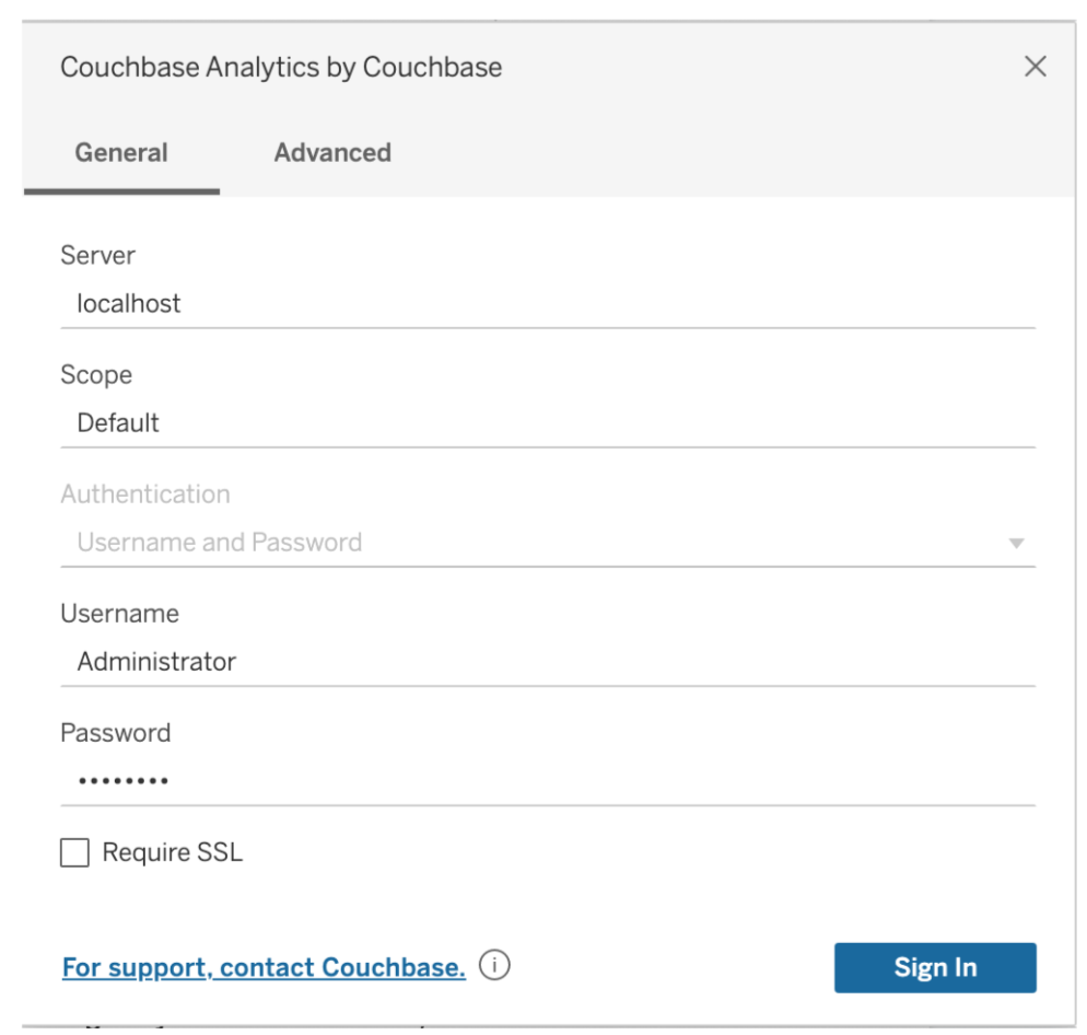 Using the Couchbase Tableau Connector | Couchbase Docs