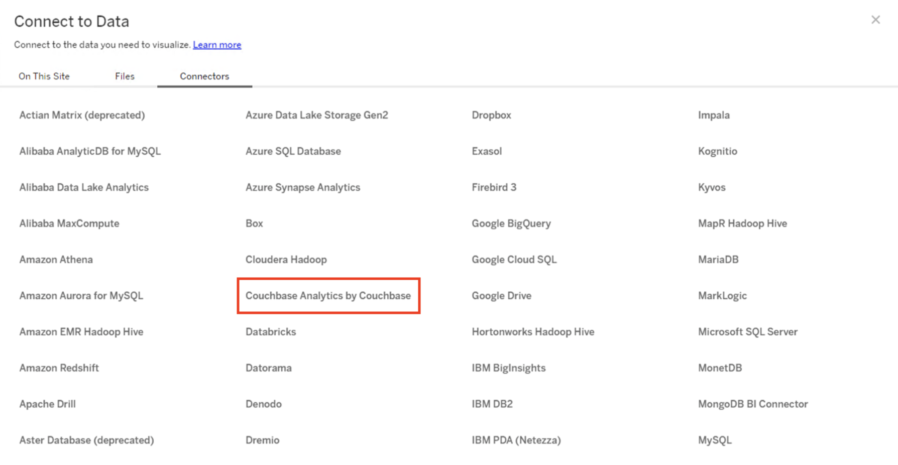erosion smart guide Installing the Couchbase Analytics Connector on Tableau Server | Couchbase  Docs